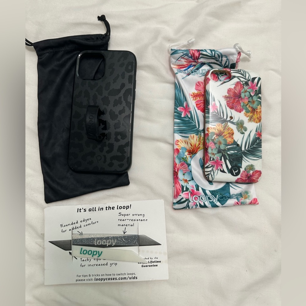 iPhone 12 cases - 2 Loopy, plus 2 Additional